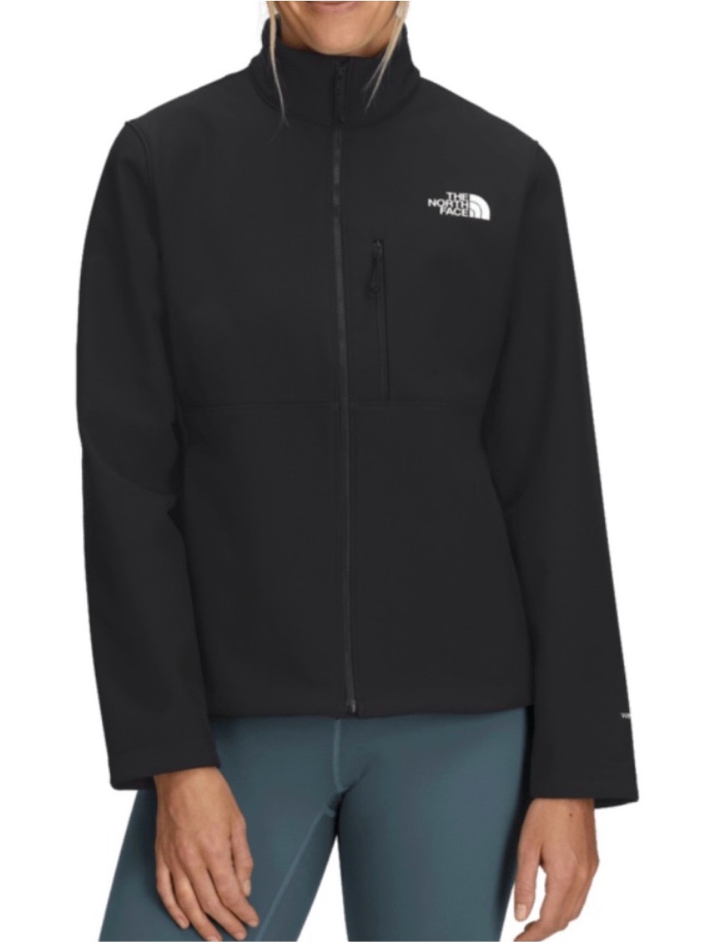 The North Face Apex Bionic WindWall Softshell Jacket Black Women’s small zip